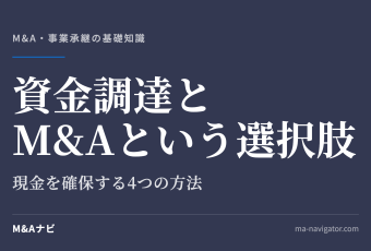 資金調達とM&Aという選択肢｜【新型コロナウイルス】資金調達手段とM&Aという選択肢のアイキャッチ