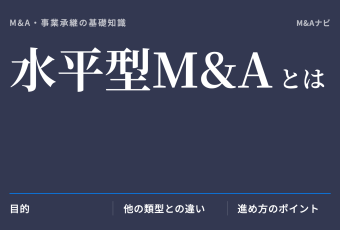 水平型M&A｜水平型M&Aとは？目的や注意点、過去の成功事例についてご紹介のアイキャッチ