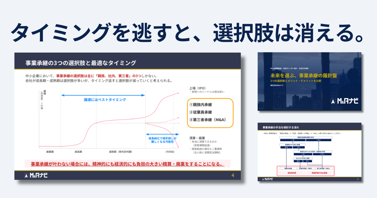 未来を選ぶ、事業承継の羅針盤｜3つの選択肢とメリット・デメリットを比較